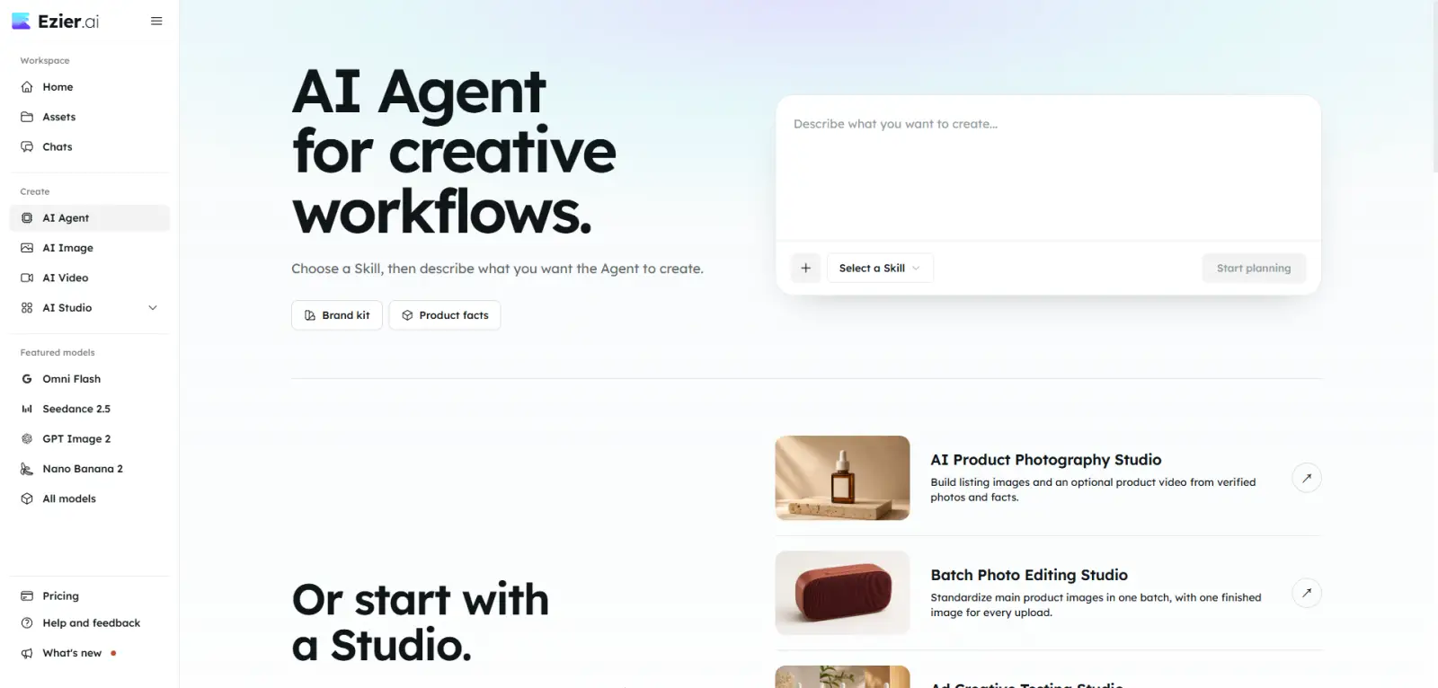 Ezier AI-agent screenshot 1 of 1